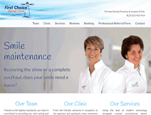 Tablet Screenshot of firstchoicedentalclinic.com